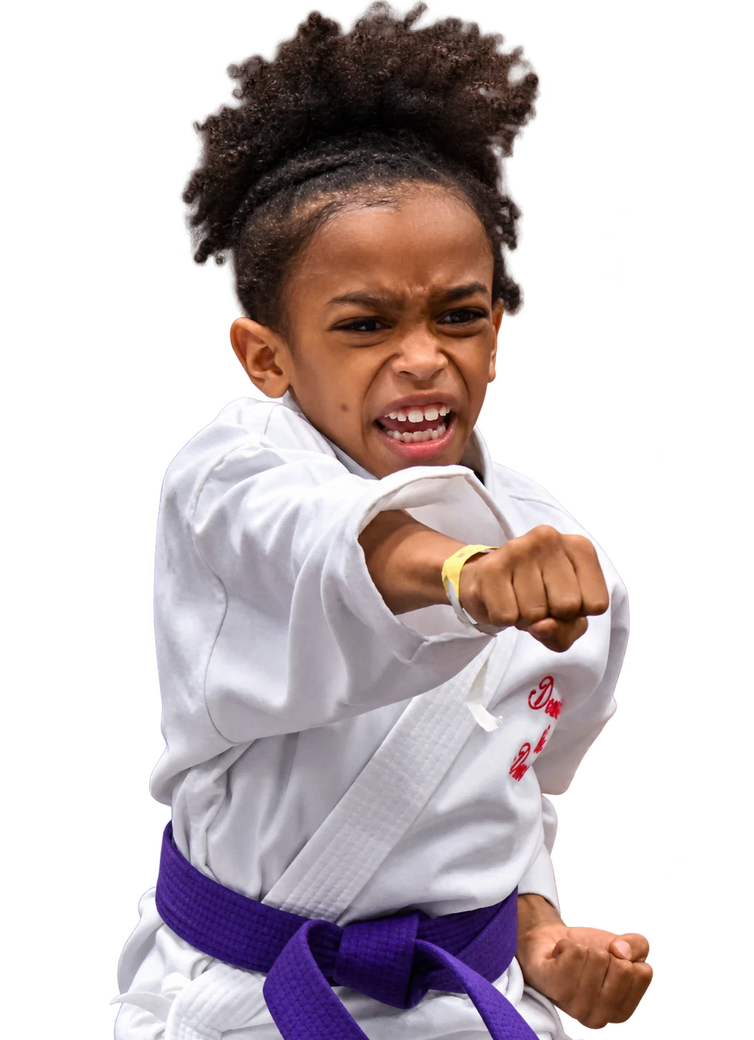Dominic throwing a martial arts punch